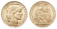 20 franków 1909, Paryż, złoto 6.46 g, Fr. 596.a