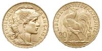 20 franków 1908, Paryż, złoto 6.45 g, Fr. 596.a