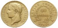 40 franków 1811 A, Paryż, złoto 12.85 g, Gadoury