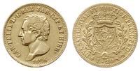 20 lirów 1826, Turyn, złoto 6.40 g, CFEL. 333
