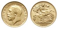 1/2 funta 1914, Londyn, złoto 3.99 g, bardzo ład