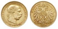 10 koron 1896, Wiedeń, złoto 3.37 g, Fr. 506