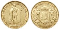 20 koron 1901/KB, Kremnica, złoto 6.78 g, ładne,