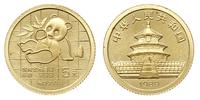5 juanów 1989, Panda, złoto "999" 1/20 uncji zło