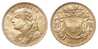 20 franków 1949/B, Berno, złoto 6.45 g, Fr. 499