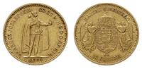 10 koron 1904/KB, Kremnica, złoto 3.37 g, Friedb