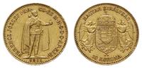10 koron 1911/KB, Kremnica, złoto 3.38 g, Friedb