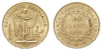 20 franków 1876/A, Paryż, złoto 6.43 g