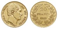 20 franków 1865, złoto 6.43 g, Friedberg 411