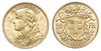 20 franków 1912/B, Berno, złoto 6.45 g, Fr. 499