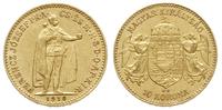 10 koron 1910/KB, Kremnica, złoto 3.37 g, Fr. 25
