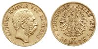 20 marek 1876/E, Muldenhütten, złoto 7.92 g, Jae