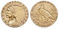 2 1/2 dolara 1914/D, Denver, złoto 4.13 g