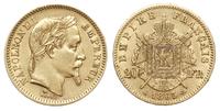 20 franków 1865/A, Paryż, złoto 6.43 g, Gadoury 