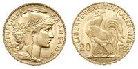 20 franków 1911/A, Paryż, złoto 6.45 g, Fr. 596.