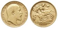 1/2 funta 1906, Londyn, złoto 3.94 g, Spink 3974