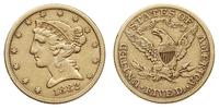 5 dolarów 1882, Filadelfia, złoto 8.24 g, Fr. 14