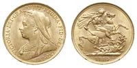 1 funt 1899, Perth, złoto 7.98 g, piękne, Spink 