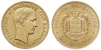 20 drachm 1876, złoto 6.43 g, bardzo ładne, Fr. 