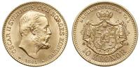 10 koron 1901, złoto 4.49 g, wyśmienite, Fr. 94b