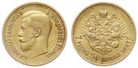 7 1/2 rubla 1897/АГ, Petersburg, złoto 6.44 g, s