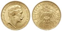 20 marek 1904/A, Berlin, złoto 7.96 g, piękne, J
