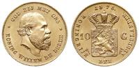 10 guldenów 1875, Utrecht, złoto 6.72 g, piękne,