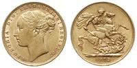 1 funt 1872, Londyn, złoto 7.97 g, Fr. 387, Spin