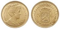 5 guldenów 1912, Utrecht, złoto 3.36 g, bardzo ł