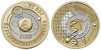 200 złotych 2000, Warszawa, Rok 2000, złoto 10.8