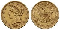 5 dolarów 1895, Filadelfia, typ Liberty, złoto 8