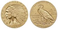 5 dolarów 1909 D, Denver, typ Indianin, złoto 8.