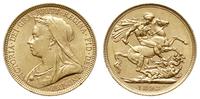 1 funt 1893/S, Sydney, złoto 7.98 g, Spink 3868C