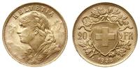 20 franków 1935 LB, Berno, złoto 6.45 g, Fr. 499
