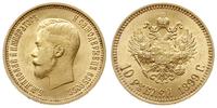 10 rubli 1899/АГ, Petersburg, złoto 8.59, bardzo