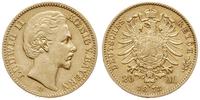 20 marek 1873/D, Monachium, złoto 7.91 g, Jaeger