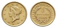 1 dolar 1851, Filadelfia, złoto 1.67 g