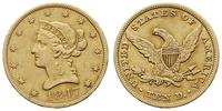 10 dolarów 1847, Filadelfia, typ Liberty, złoto 