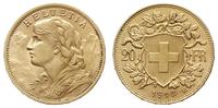 20 franków 1912/B, Berno, złoto 6.45 g, Fr. 499