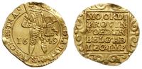 dukat 1649, Utrecht, złoto 3.49 g, Purmer Ut24, 