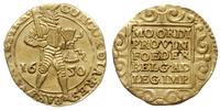 dukat 1650, Utrecht, złoto 3.43 g, Purmer Ut24, 