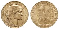 20 franków 1907, Paryż, złoto 6.45 g, Fr. 596a, 