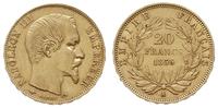 20 franków 1856/A, Paryż, złoto 6.41 g, Fr. 573,