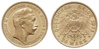 20 marek 1911 A, Berlin, złoto 7.95 g, bardzo ła
