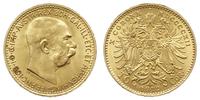 10 koron 1912, Wiedeń, nowe bicie, złoto 3.39 g,