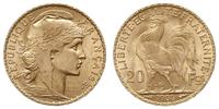 20 franków 1906, Paryż, złoto 6.44 g, Fr. 596, G
