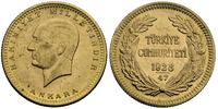 100 kurush 1970, złoto 7.23 g