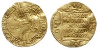 dukat 1597, złoto 3.42 g, gięty, Purmer Ge46, De