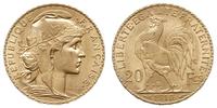 20 franków 1910, Paryż, złoto 6.44 g, piękne, Fr