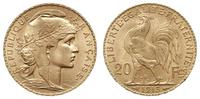 20 franków 1913, Paryż, złoto 6.44 g, piękne, Fr
